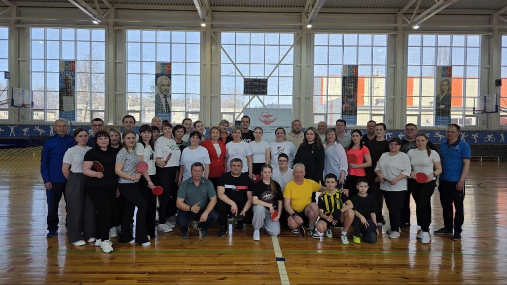 Турнир по настольному теннису среди медицинских работников прошел в Пристени
